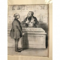 Daumier: Parfumhändler (Nr. 68) - Lithographie, 1840