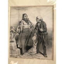 Daumier: Lagerraum (Nr. 69) - Lithographie, 1840