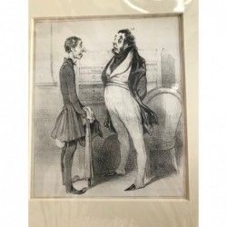 Daumier: Der Funktionär (Nr. 94) - Lithographie, 1840