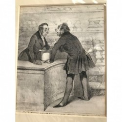 Daumier: Der Wirtschaftsjournalist (Nr. 96) - Lithographie, 1840