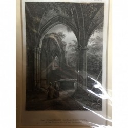 Andernach: Grabmal der hl. Genoveva - Stahlstich, 1859