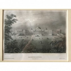 Washington: Ansicht des Capitols - Stahlstich, 1860