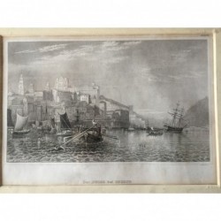 Oporto: Gesamtansicht - Stahlstich, 1860