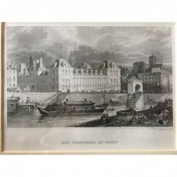 Paris: Ansicht Stadthaus - Stahlstich, 1860