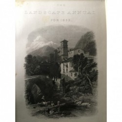 Verrex, Ansicht: Verrex, Val d'Aosta - Stahlstich, 1833