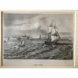 Öresund: Ansicht - Stahlstich, 1860