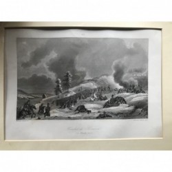 Krasnoe: Gefecht Napoleon - Stahlstich, 1840