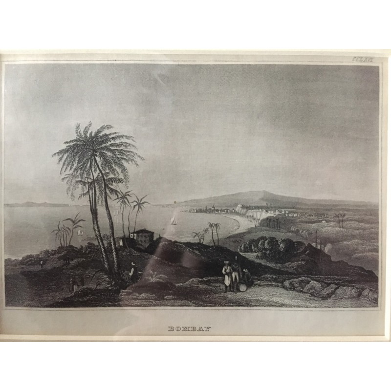Bombay: Ansicht - Stahlstich, 1860