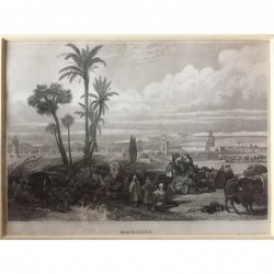 Rabat: Gesamtansicht - Stahlstich, 1860