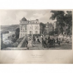 St. Germain, Gesamtansicht: The Café- Pavilion of Henry IV. - Stahlstich, 1860