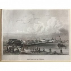Galveston: Ansicht - Stahlstich, 1860