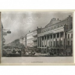 Louisville: Teilansicht - Stahlstich, 1860