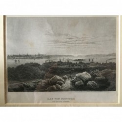 New York: Ansicht Bay - Stahlstich, 1860