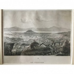 San Francisco: Ansicht - Stahlstich, 1860