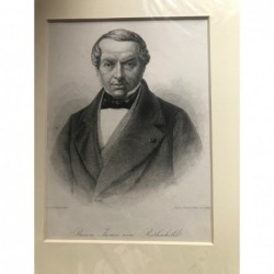Baron James von Rothschild - Stahlstich, 1850