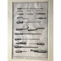 Musik: Werkzeuge - Kupferstich, 1780