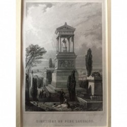 Grabmal von General Foy - Stahlstich, 1850