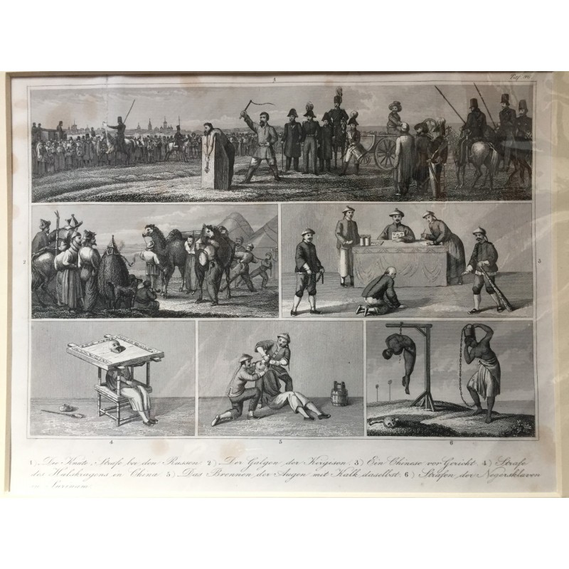 Justiz: 6 Ansichten - Stahlstich, 1850