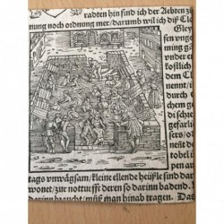 Bad Pfäfers: Warmbad - Holzschnitt, 1550