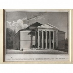Darmstadt: Das großherzogliche Hoftheater - Stahlstich, 1850