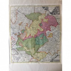 Circuli Franconiae orientalis, mit Bamberg, Würzburg. - Kupferstich, 1720