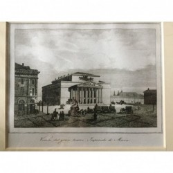 Moskau: Theater - Stahlstich, 1850