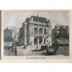 Karlsbad: Theater - Holzstich, 1890