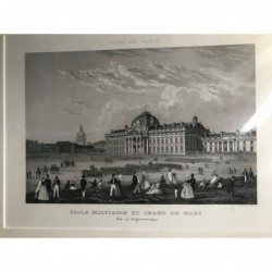 Paris, Gesamtansicht: Ecole militaire et Champ de Mars - Daguerréotype