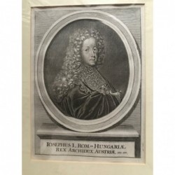 Porträt: Kaiser Joseph I. - Kupferstich, 1700