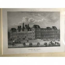 Paris, Ansicht: Hôtel de Ville - Daguerréotype