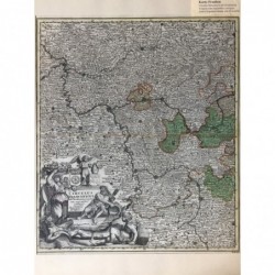 Circulus Franconicus ad Occidentem vergens - Kupferstich, 1718