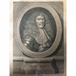 Henri de la Tour d'Auvergne, Vicomte de Turenne 1611- 1675 - Kupferstich, 1790