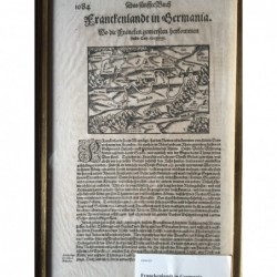 Franken, Franckenlandt in Germania - Holzschnitt, 1600
