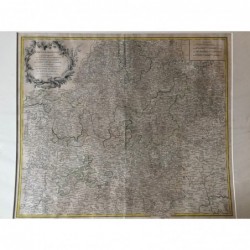 Cercle de Franconie qui comprend les eveches de Wurtzbourg. - Kupferstich, 1752