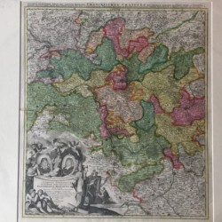 Circuli Franconiae pars OccidentalisElectoratum Moguntinum - Kupferstich, 1720