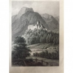 Hohenaschau: Ansicht - Stahlstich, 1850
