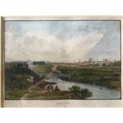 München: Ansicht - Stahlstich, 1850