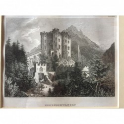 Hohenschwangau: Ansicht - Stahlstich, 1859