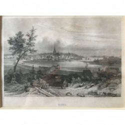 Kiel: Ansicht - Stahlstich, 1850