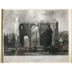 Paulinzella: Ansicht - Stahlstich, 1859