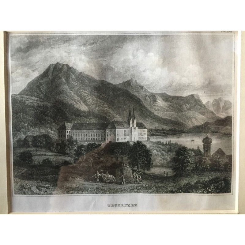 Tegernsee: Ansicht - Stahlstich, 1859