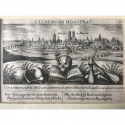 München: Ansicht - Kupferstich, 1624