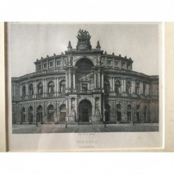 Dresden: Theater - Stahlstich, 1850