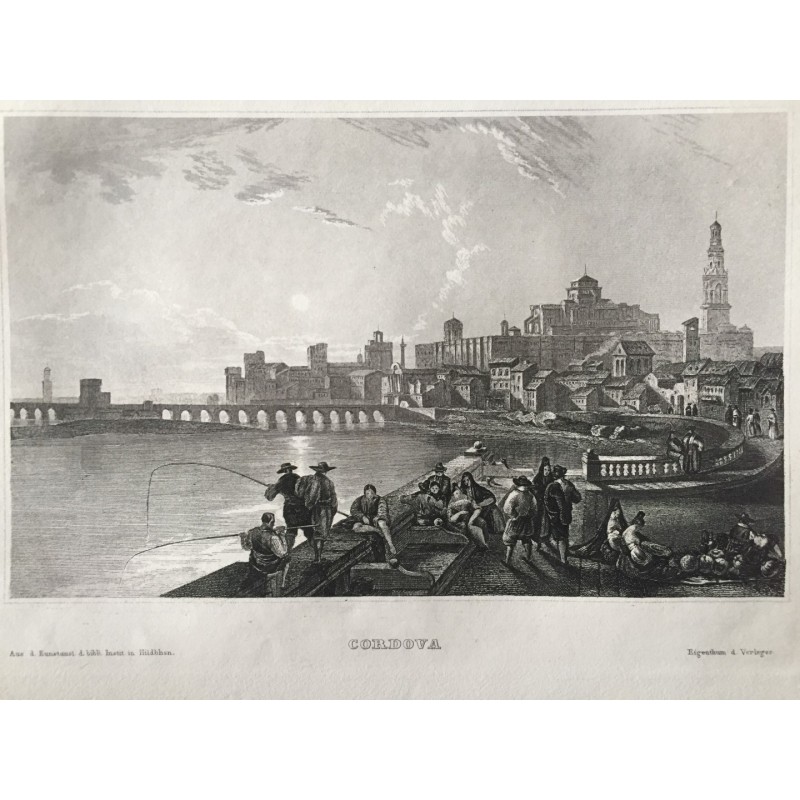 Cordoba: Ansicht - Stahlstich, 1860