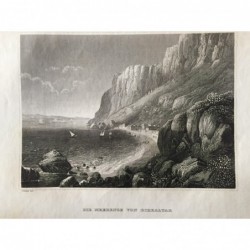 Gibraltar: Ansicht - Stahlstich, 1860
