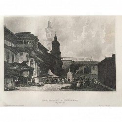 Vittoria: Teilansicht - Stahlstich, 1860