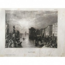 Le Havre: Teilansicht - Stahlstich, 1860