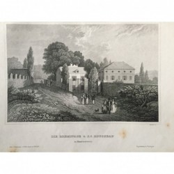 Montmorency: Ansicht der Eremitage - Stahlstich, 1860