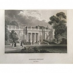Neuilly: Ansicht des Schlosses - Stahlstich, 1848