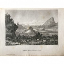 Kufstein: Gesamtansicht - Stahlstich, 1860